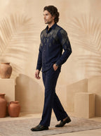 Hand embroidered designer shirts with same pants (SH-NU08)