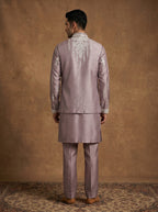 Silk Kurta Pajama Waistcoat Set