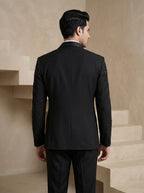 Black Japanese Hand Embroidered Tuxedo