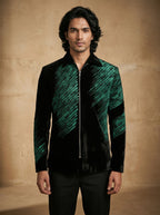 Hand painted and hand work velvet shacket
