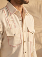 Thread work designer shirts with same pants (SH-NU03)