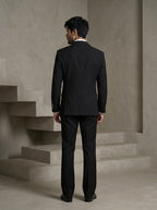 Black Japanese Hand Embroidered Tuxedo